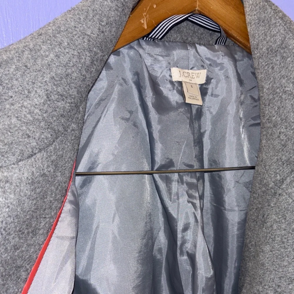 J. Crew Factory Gray Pea Coat - Picture 10 of 16